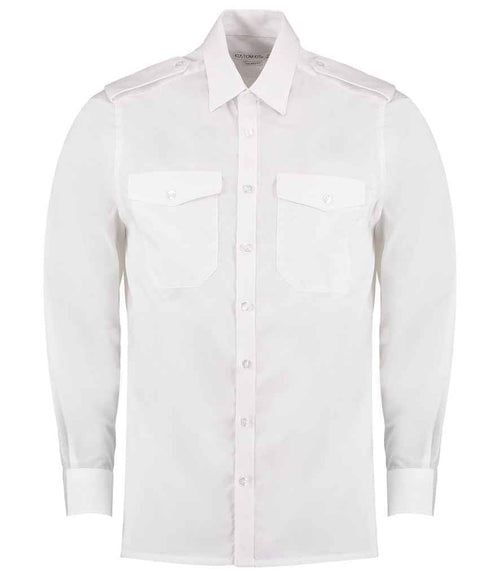Kustom Kit - Long Sleeve Tailored Pilot Shirt-1