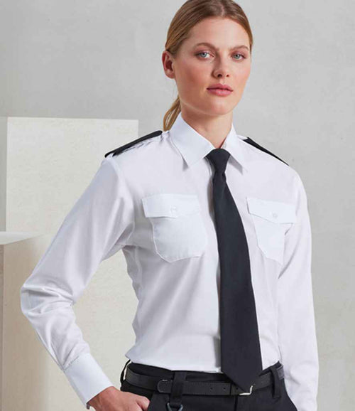 Premier - Ladies Long Sleeve Pilot Shirt-0